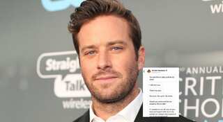 Armie Hammer apologizes for referring a scantily clad woman as 'Miss Cayman' in leaked video