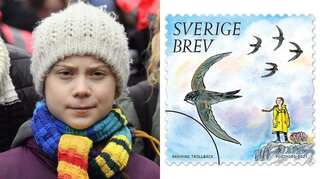 Signed, sealed and delivered: Climate activist Greta Thunberg features on Swedish postage stamp