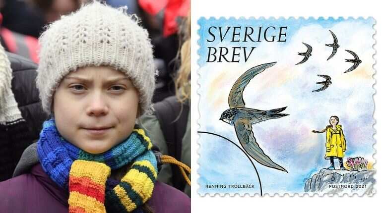 Signed, sealed and delivered: Climate activist Greta Thunberg features on Swedish postage stamp