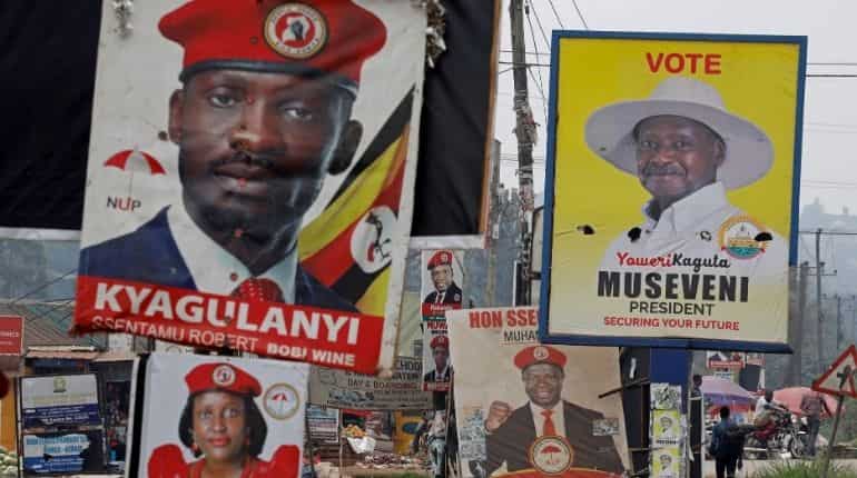Ugandan election pits reggae singer against long-serving Museveni
