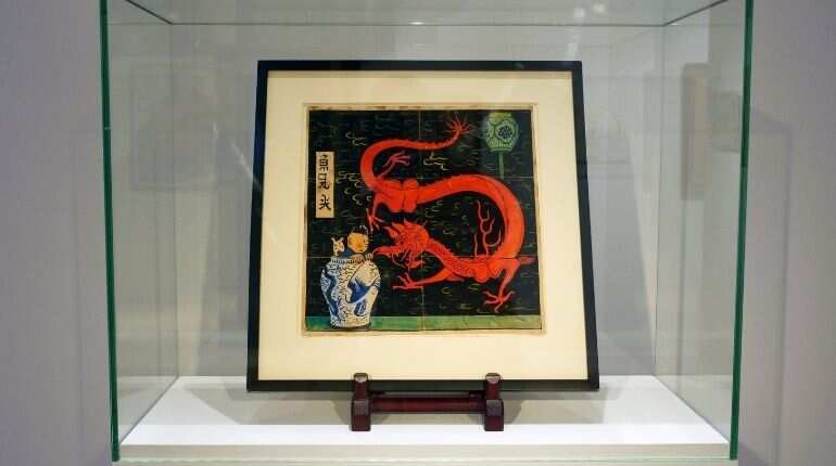 Tintin comic book art breaks auction record; sells for $3.8 million
