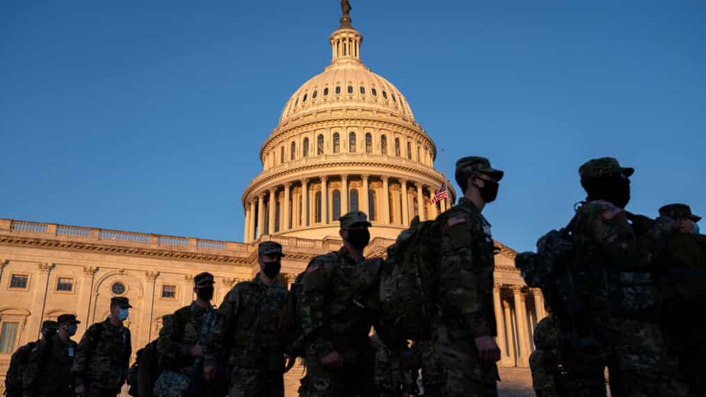U.S Capitol under heavy security days after the violence in Capitol Building