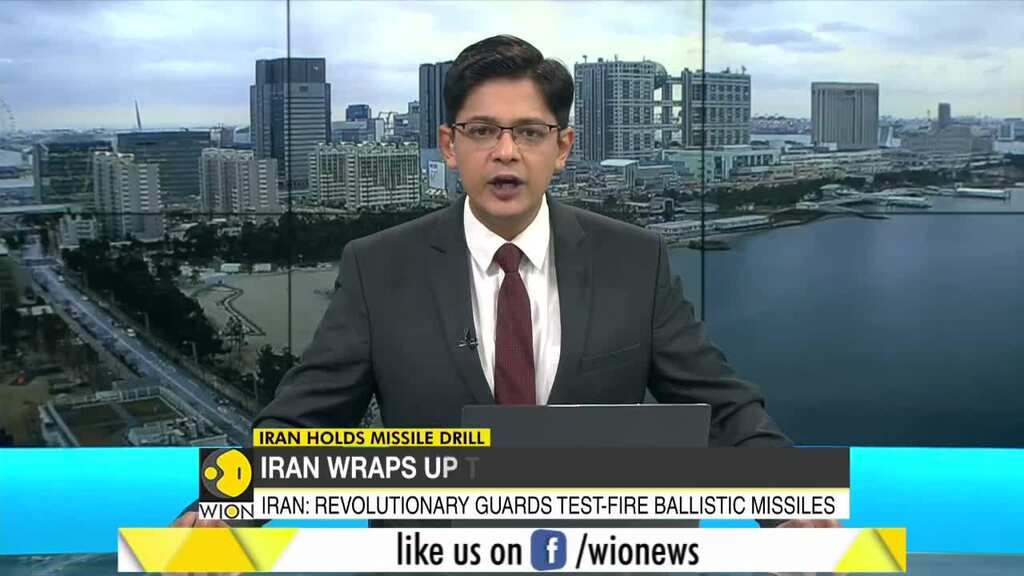 Iran test-fires ballistic missiles, hits targets in the Indian Ocean