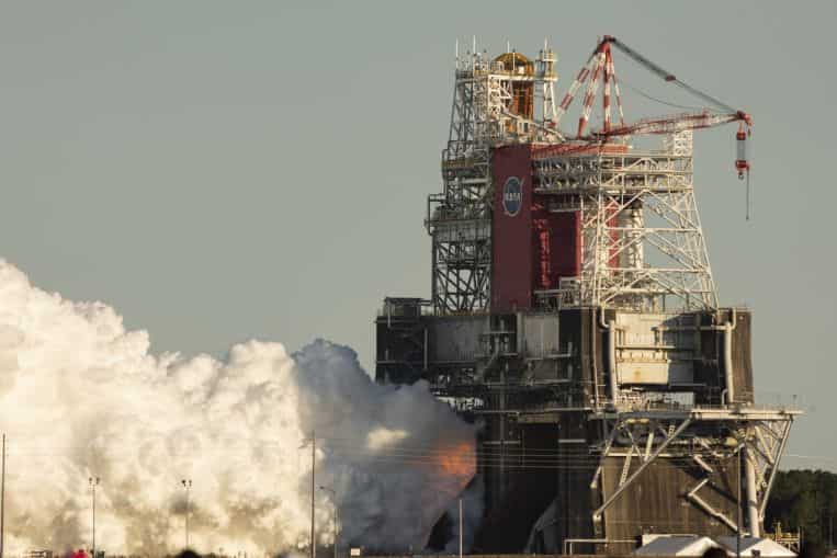 NASA's Boeing moon rocket cuts short rare ground test NASA's Boeing moon rocket cuts short rare ground test