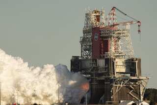 NASA's Boeing moon rocket cuts short rare ground test