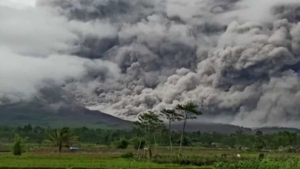 Indonesian Semeru volcano erupts, spews ash 5 kilometres into sky