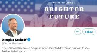 Kamala Harris' husband appears as '@SecondGentleman' on Twitter before Inauguration
