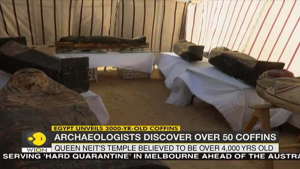 Egypt: Archaeologists unearth 3000-year-old coffins in latest discovery