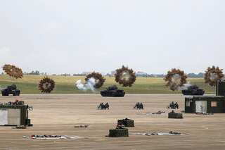 Taiwan military stages drill aimed at repelling China attack