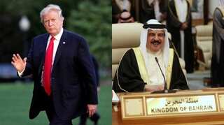 Trump decorates Bahrain king on last full day in office
