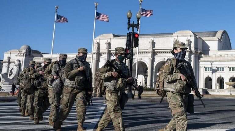 12 US National Guard troops pulled from inauguration after far-right probe 12 US National Guard troops pulled from inauguration after far-right probe