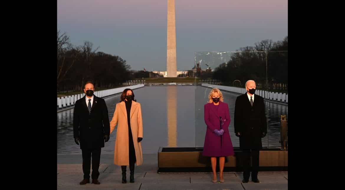 What symbolic meaning does Kamala Harris and Dr Jill Biden's designer attires at COVID Memorial have What symbolic meaning does Kamala Harris and Dr Jill Biden's designer attires at COVID Memorial have