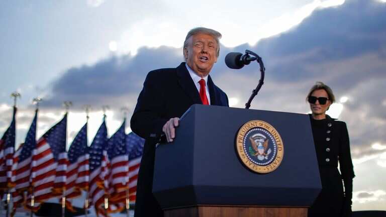Donald Trump delivers his last speech as U.S. President