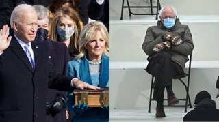 Sitting Bernie Sanders, Joe Biden's bible and Donald Trump's exit: The best memes from inauguration day