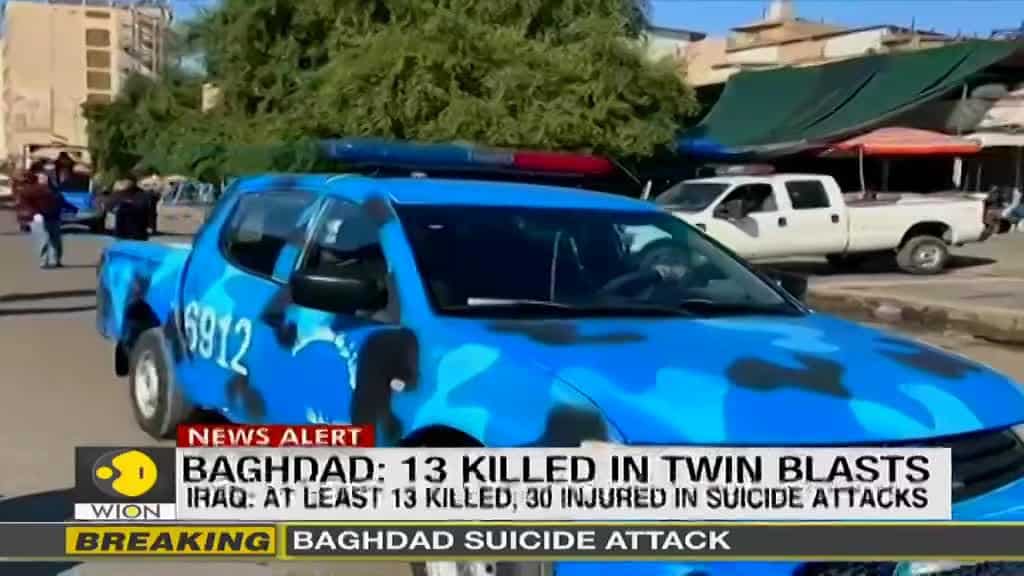Rare twin suicide attack kills at least 13 in Baghdad