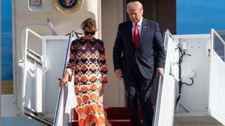Watch: Melania Trump refuses to pose with Donald Trump after he leaves White House; Twitter laughs
