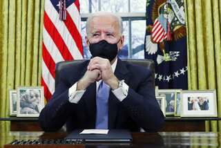 Biden says Trump 'did not do his job' on coronavirus vaccination program, urges patience