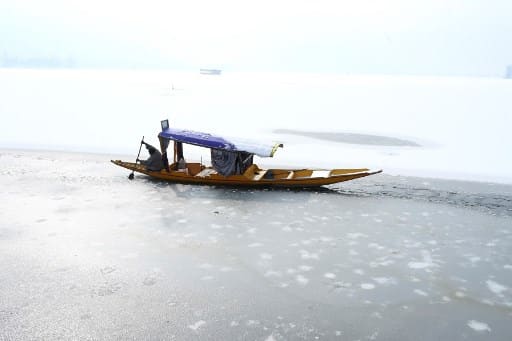 Snowfall in Srinagar