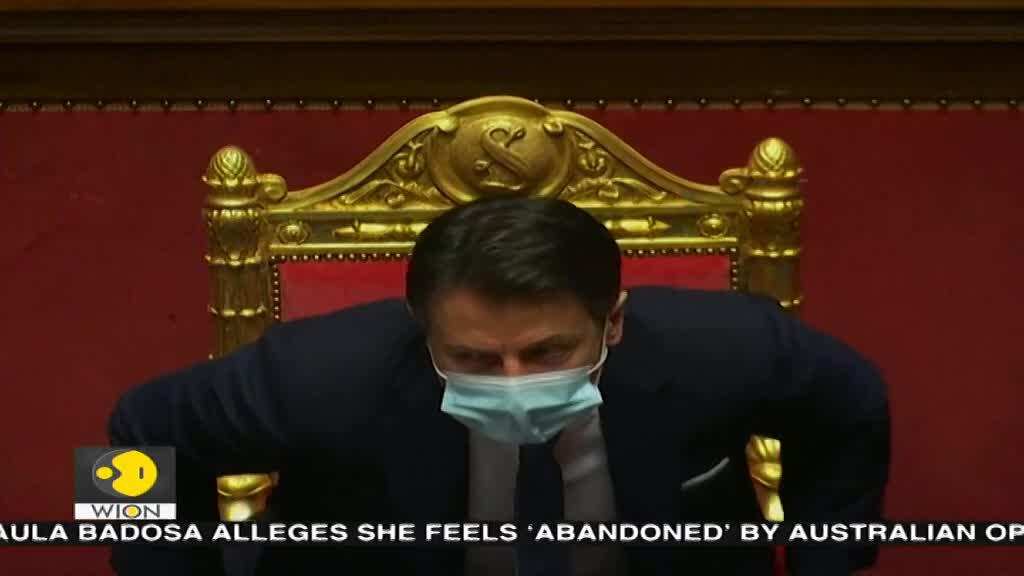 Italian PM Giuseppe Conte announces his resignation