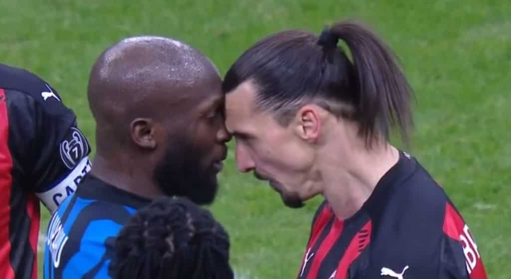 Watch: Zlatan Ibrahimovic, Romelu Lukaku involved in heated war of words during Milan Derby