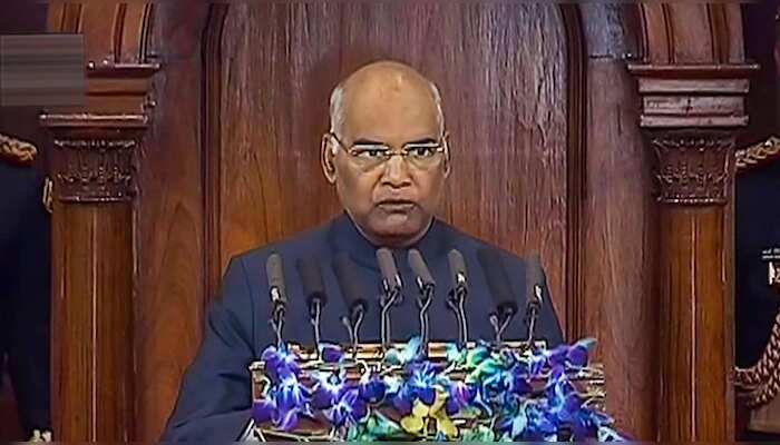 Indian President Kovind addresses joint session of Parliament
