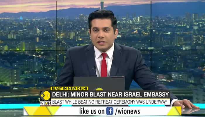 New Delhi: Minor blast near Israel embassy while beating ceremony was underway