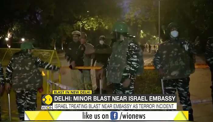 Israel is treating minor blast near its embassy in New Delhi as a terror incident