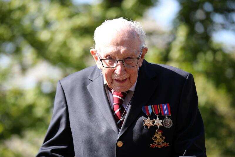 Britain's Captain Tom hospitalised after testing positive for COVID-19 Britain's Captain Tom hospitalised after testing positive for COVID-19