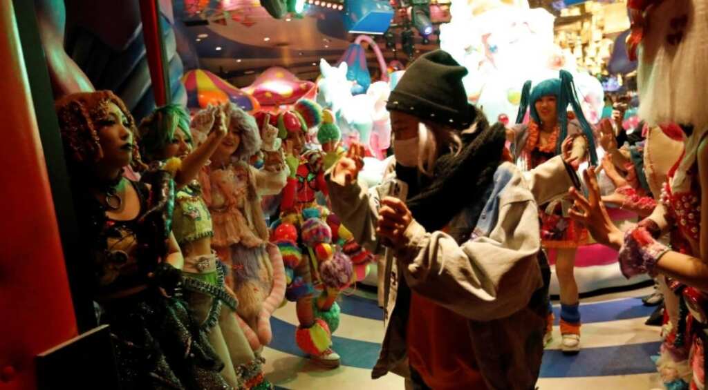 Psychedelic hues of Tokyo's 'kawaii' cafe doused by pandemic
