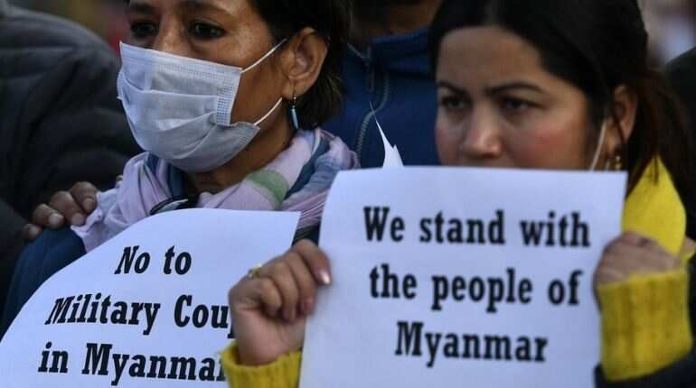 Myanmar coup: Indian mission asks Indians to take precaution 