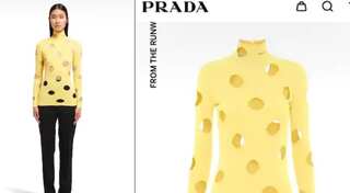 Twitterati can't believe Prada wants you to buy sweater that looks like cheese
