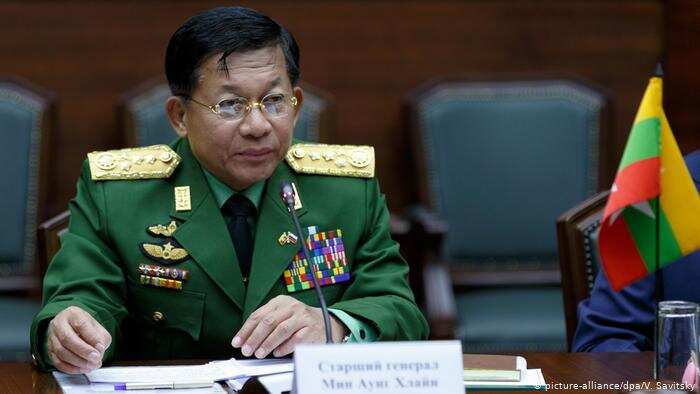 Myanmar army chief: Military ouster was was inevitable