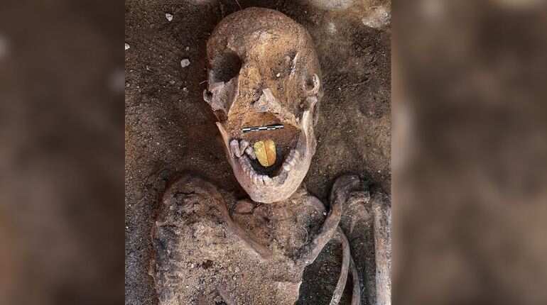 Egyptian mummies with golden tongues discovered near Alexandria