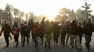 Scores arrested in Nepal strike against parliament's dissolution