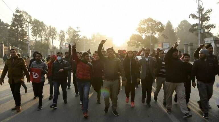 Scores arrested in Nepal strike against parliament's dissolution