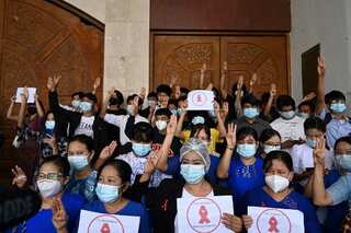 Protests erupt in Myanmar as teachers, students defy military rule