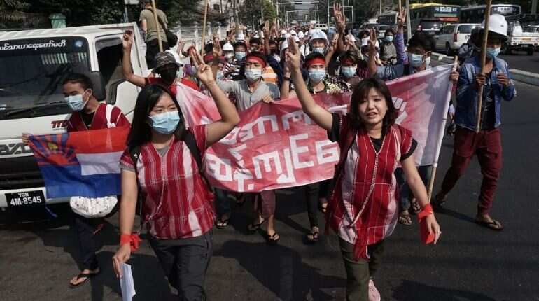 Myanmar’s nationwide internet blackout triggers protests’ surge Myanmar’s nationwide internet blackout triggers protests’ surge