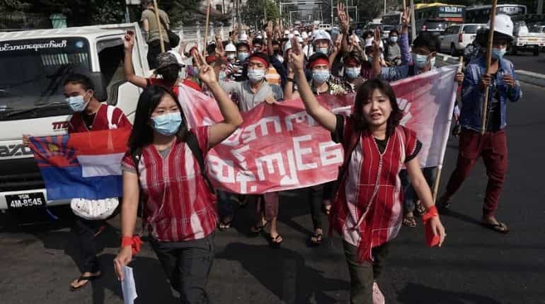 Myanmar’s nationwide internet blackout triggers protests’ surge