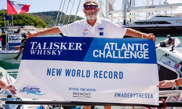 'Euphoric moment': Grandfather becomes oldest person to row 3,000 miles solo across Atlantic