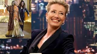 Emma Thompson dons Indian-style dress in images taken on sets of  'What’s Love Got To Do With It?'