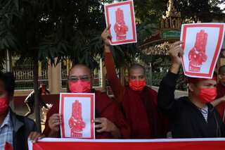 Protests erupt in Myanmar for third consecutive day against military coup