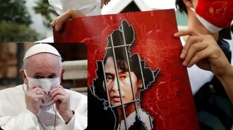 Pope Francis urges Myanmar military to immediately release detained leaders Pope Francis urges Myanmar military to immediately release detained leaders