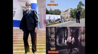 Amitabh Bachchan gets nostalgic shooting for 'Mayday' as it reminds him of 'Deewar' days
