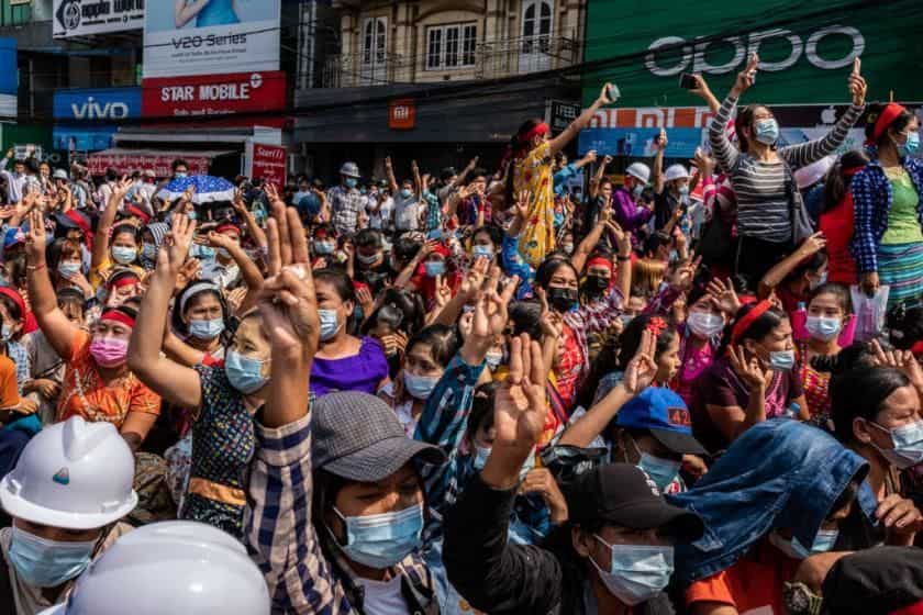 Myanmar: People refuse to back down & continue to stage rallies