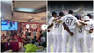 Family live-streams India vs England Chennai Test at wedding venue, photograph goes viral