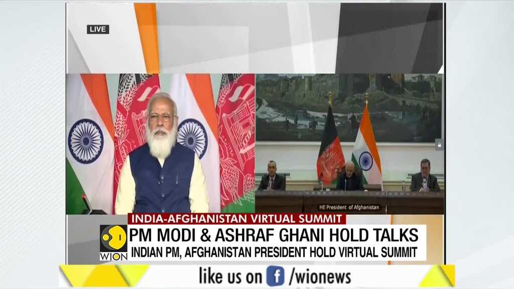 First virtual summit between Indian PM Modi & Afghan Prez Ashraf Ghani in 2021