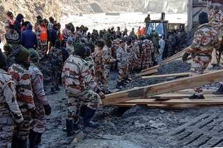 Rescue teams use drones in Uttarakhand's Tapovan tunnel