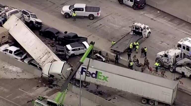 Over 130 cars collide with each other in Texas; at least 5 dead Over 130 cars collide with each other in Texas; at least 5 dead