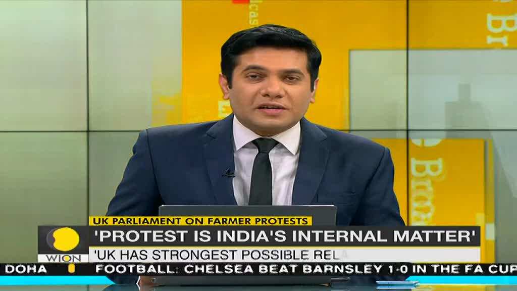 British Parliament on farmers protest: Protest is India's internal & domestic matter
