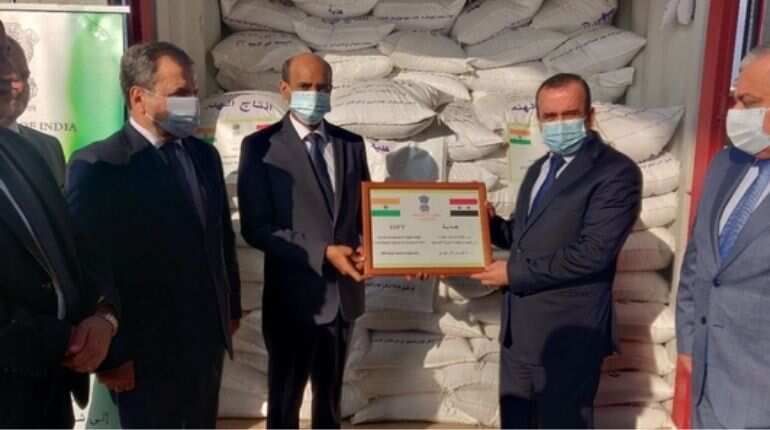 India gifts 2,000 tonnes of rice to Syria as 'humanitarian assistance'
